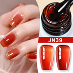 BORN PRETTY Milky White Jelly Nude Gel Nail Polish 10ml White Translucent Soak Off Gel Vernis Semi Permanent Need UV Light Cure