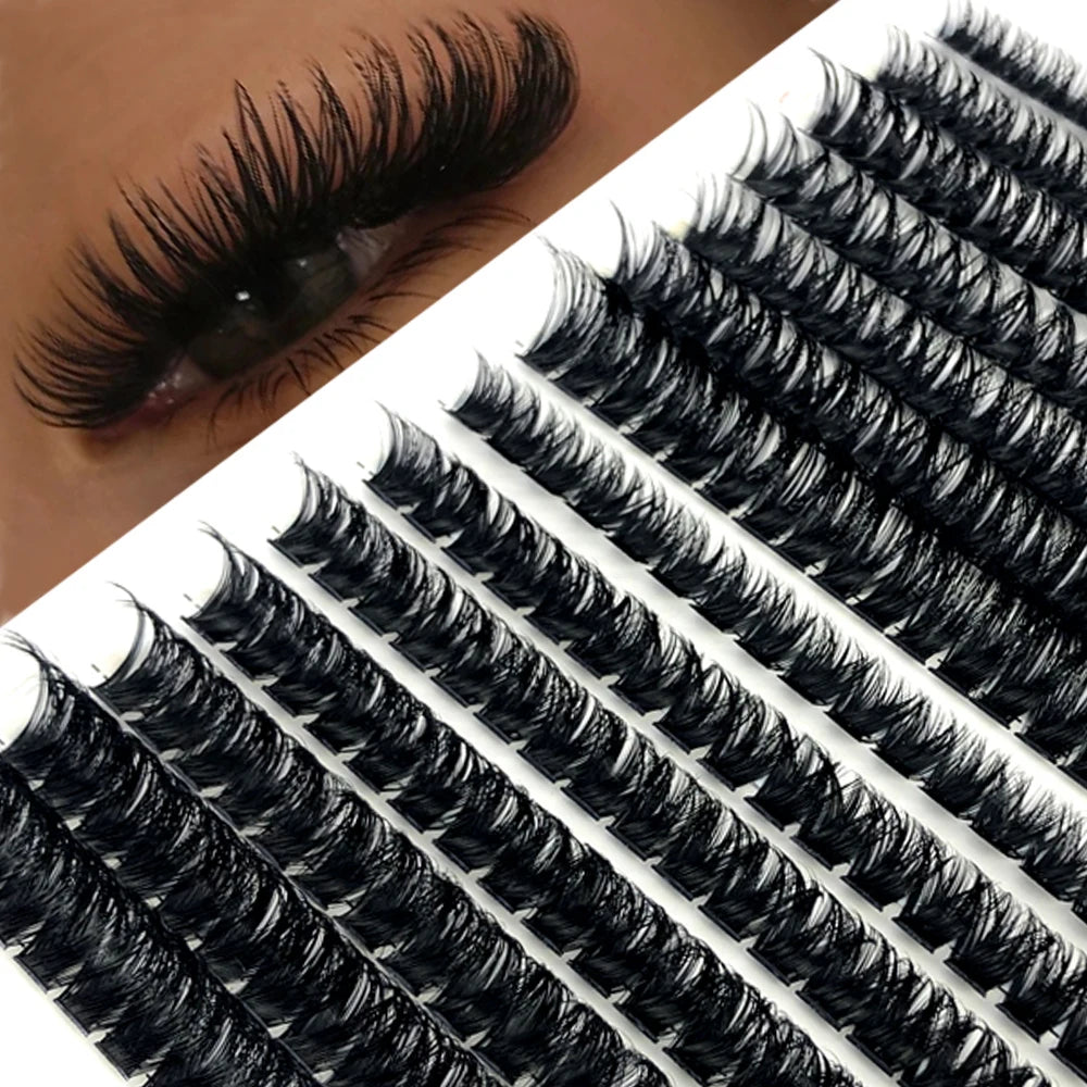 60D/80D Mink Eyelashes 100/280 Bundles Natural Eyelash extension 3D Russia Volume Individual Eyelash Cluster Makeup Tools Lashes