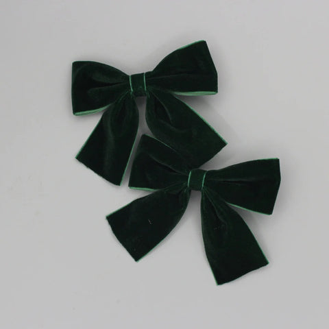 2025 Christmas Cute Velvet Bow Hairpins Children Girls Kid Hair Clips Barrettes Accessories Hairclip Headwear Headdress Ornament