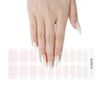 Leopard Semi-Cured Gel Nail Strips Simple Transparent Color Adhesive Long Lasting Gel Nail Stickers Harden In UV Lamp Need