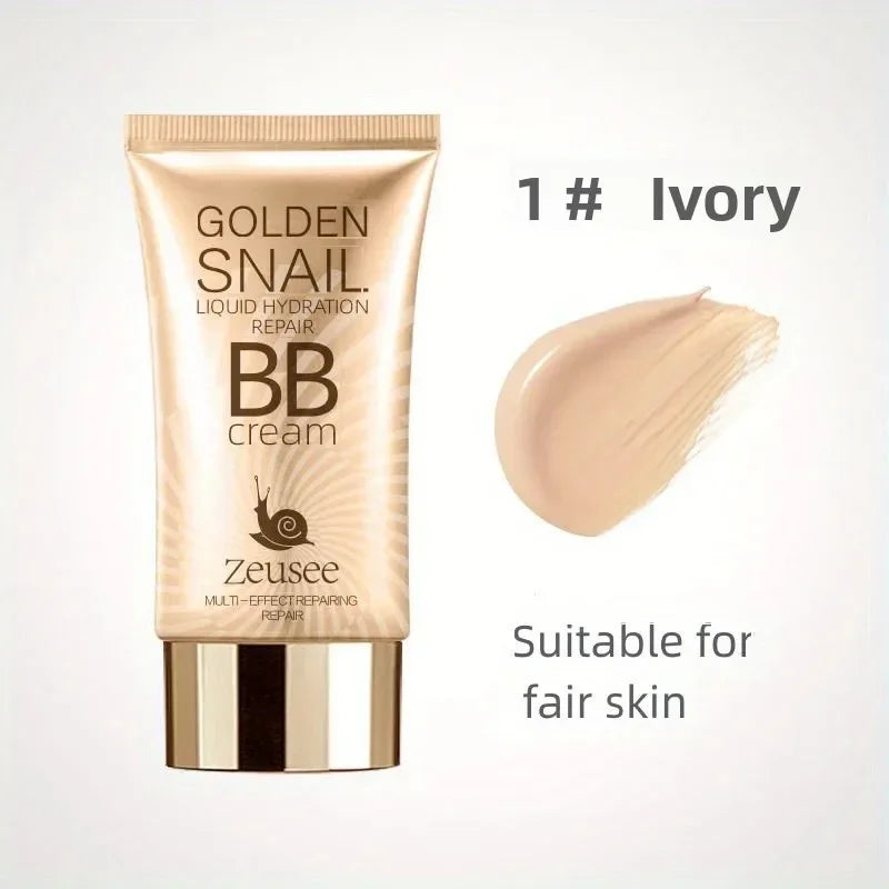 Golden Snail Hyaluronic Acid BB Cream, Moisturizing Face Makeup Foundation, All Skin Tones, Medium Coverage