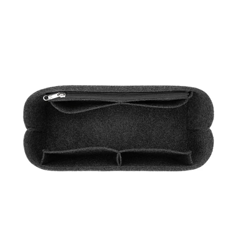 Felt Insert Bag Cosmetic Organizer Insert For Goyard Tote,Makeup Bags With Zipper, Inner Pouch Fit Luxury Handbags for Women