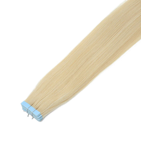 Tape in Human Hair Extensions Brown Seamless Tape in Hair Extensions Skin Weft PU Tape On Hair 12"-24" Machine Remy Tape ins