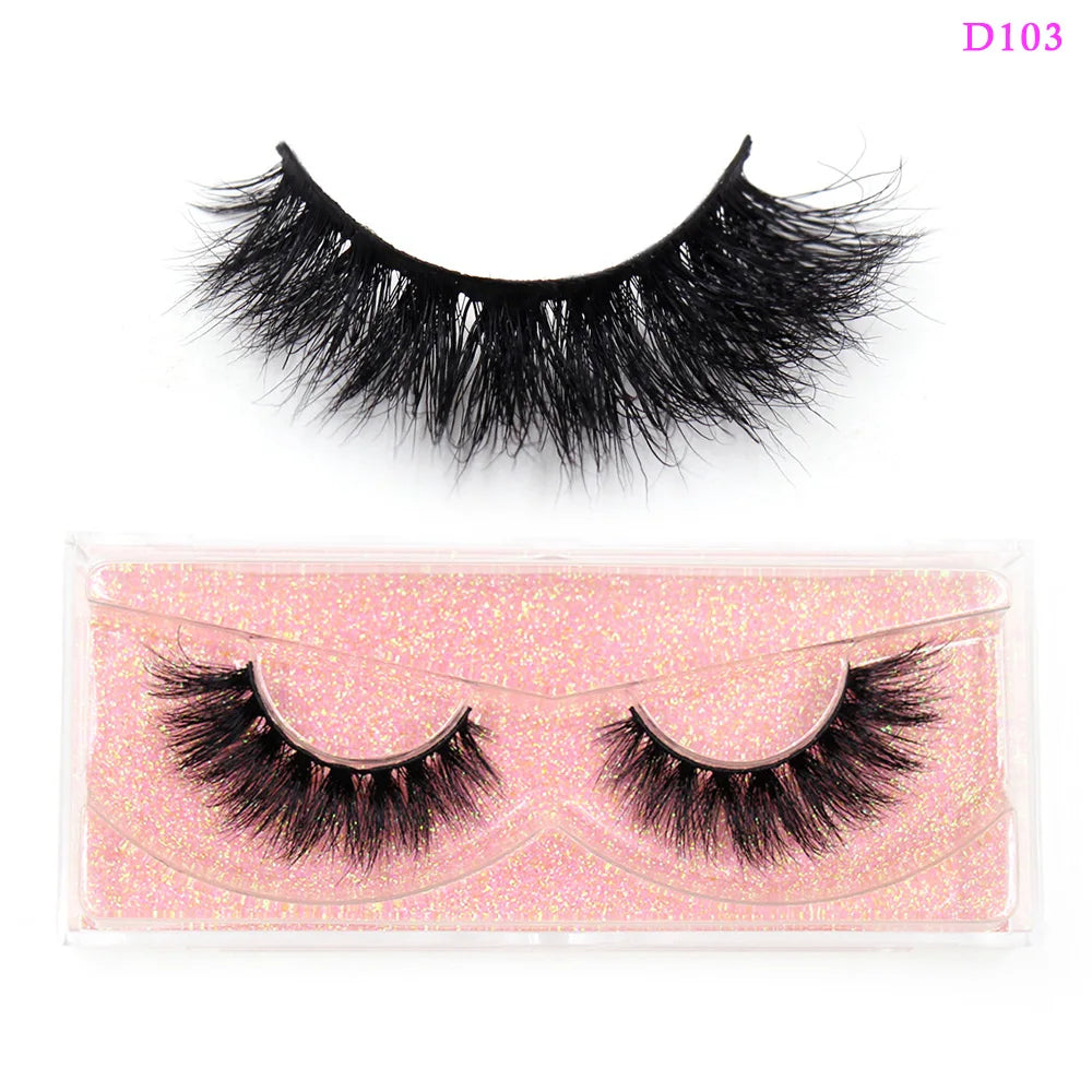 LEHUAMAO 3D Mink Lashes Makeup Eyelashes Natural Fluffy Long Fake Lashes Full Stripe Reusable False Eyelash Extension