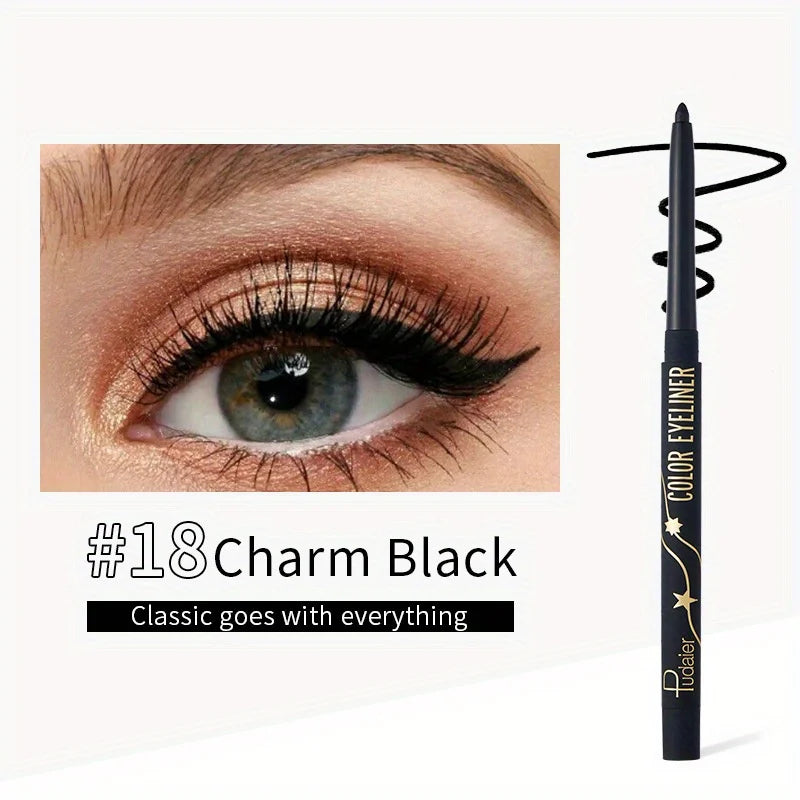 Colorful Eyeliner Gel Pencil Waterproof Lasting Easy To Wear Eyes Beauty Makeup Natural Matte Lying Silkworm Eye Liner