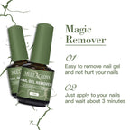 1/4bottle Nail Gel Remover Polish Soak-Off 3 Minutes Quickly & Easily Removes Gel Polish 0.5fl.Oz Professional Non-Irritating