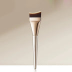 Arc-Fit Foundation Brush - Ergonomic Contour for Streak-Free Blending, Vegan Micro-Flex Bristles (Travel & Salon Use)