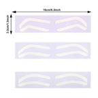 10Pairs Eyebrow Stencil Sticker Brow Shape Tape Microblading Eyebrow Auxiliary Sticker For Brow Position