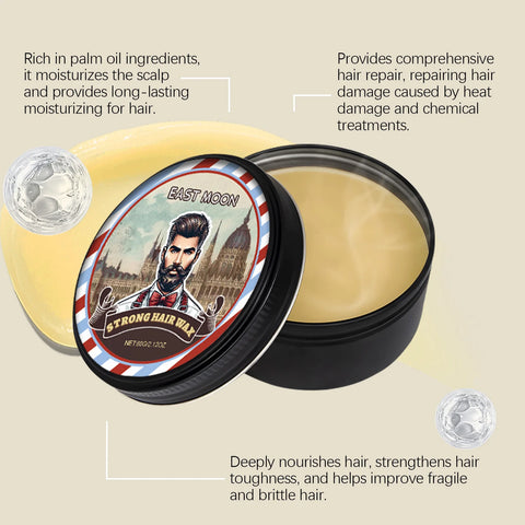 Long Lasting Stying Wax Fluffy Hair Pomade Wax Keep Hair Oil Edge Control Barbershop Tools Salon Hairdressing Mud Hair Styling