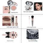 Flower Knows Swan Ballet Collection 6 Color Palette Embossed Blush Shine Lipstick Fairy Tale Ballet Makeup Gift Set