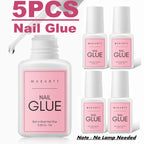 Nail Glue Remover for Press on Nails, 50ML Nail Glue Remover for UV Nail Glue, Non acetone Gentle Glue Off for False Nails Glue