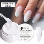 UR SUGAR Milky White Clear Pink Color 15ml Jelly Extension Nail Gel Polish Soak Off UV LED Gel Varnish Manicure Tips Tools
