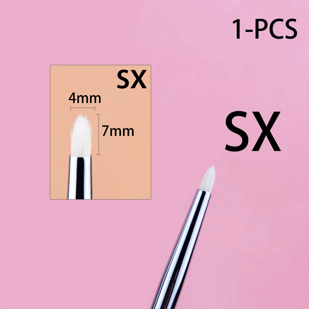 Highlighter Brush Eyeshadow Crease Brush Contour Crease Highlighter Sculpting Makeup Brushes 100% Goat Hair Tapered Beauty Tool