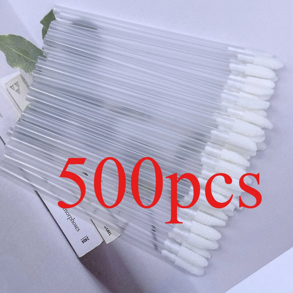 50/500PCS Disposable Lip Brush Eyelash Extension Makeup Brushes Lash Extension Mascara Applicator Lipstick Wands Cosmetic Tools