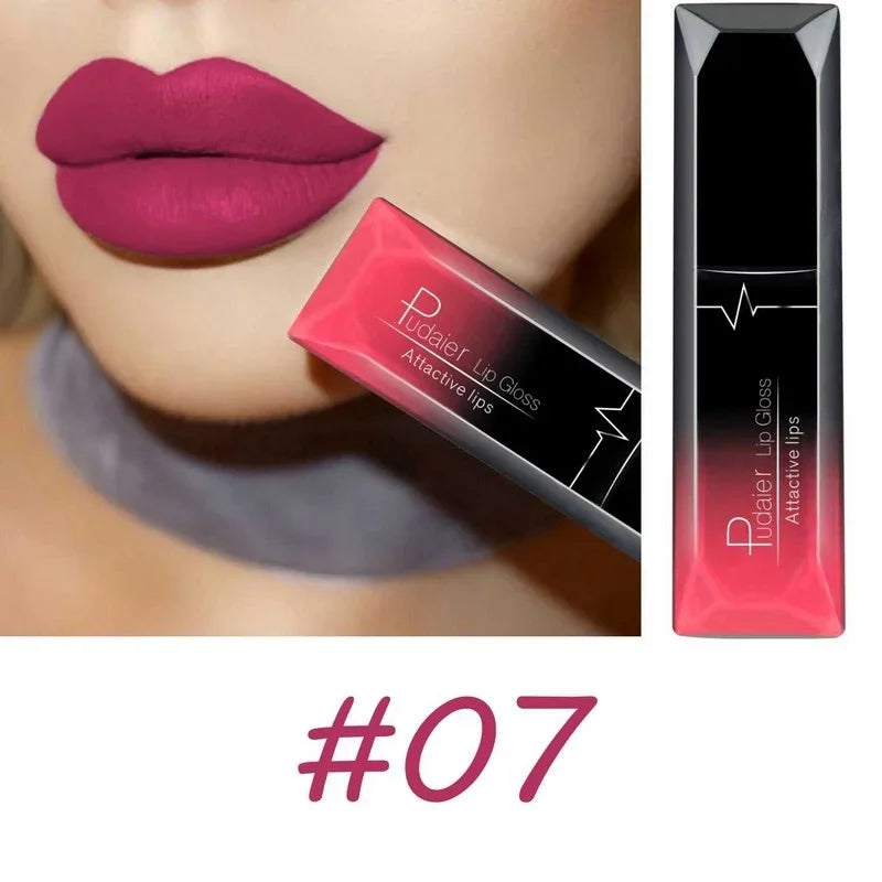 17 Colors Velvet Matte Liquid Lipstick, Waterproof Long Wear Lip Color, High Pigment Smooth Texture, Makeup for All Skin Types