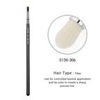 Jessup Lip Brush Professional Lip Makeup Brushes for Lipstick Streak-Free Application,Small Tongue Shape Contour Define Lips