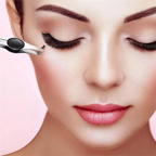 Professional Comfort Hold Non-Slip Stainless Steel Slanted Tip Eyebrow Tweezers Facial Hair Removal Ingrown Brows Slant Tweezer