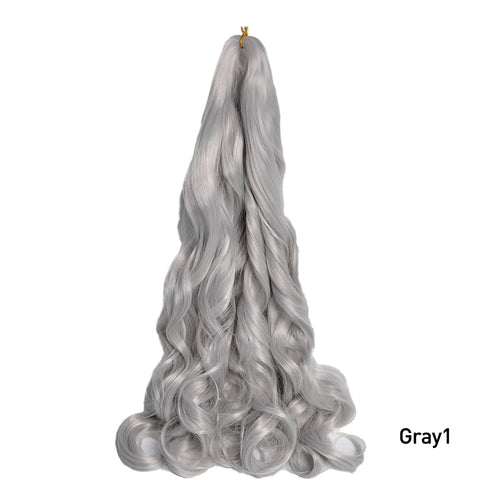 French Curls Braiding Hair Extensions Synthetic Hair Loose Wave Spiral Curl Braids High Temperature Ombre Pre Stretched Hair