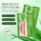 10pcs SADOER Fruits Moisturizing Lip Mask Lips Skin Care Nourishing Hydrating Crystal Collagen Gel Lip Patches Lips Care