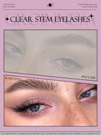 GROINNEYA Half Lashes Half Lashes Soft Natural Clear Band Lashes Natural Look Faux Mink Wispy Mink Eyelashes Extension Makeup