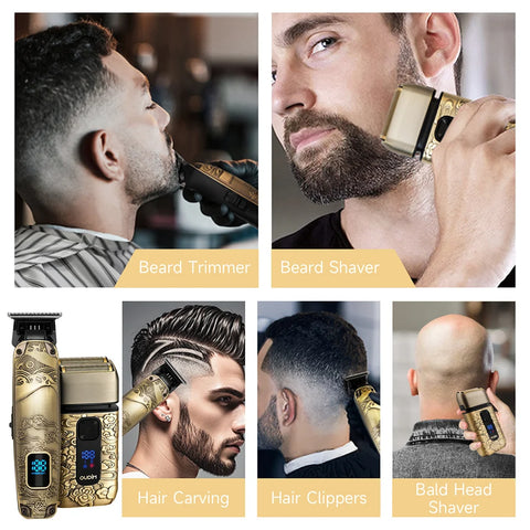 Foil Shavers for Men with Head Shaving, Hair Beard Trimmer, Face Mustache Grooming Kit, Bald Head Shavers  and  and Haircutting