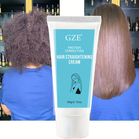 GZE Protein Correct Straight Hair Cream Smooth Short-Tempered Open Fork Healthy And Mainte Damaged Hairnance Free