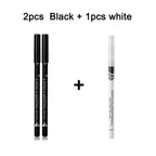 2pcs MENOW 3 Colors Long Lasting Waterproof Eyebrow Pencils Double Use Wooden Pole Eyeliner Permanent Makeup Tattoo Accessories