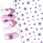 1pcs Sakura Flower 3D Nail Stickers White Cherry Blossom Nail Art Decals Spring Summer Adhesive Slider Decor Wedding Manicure