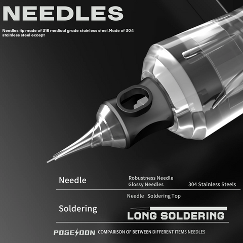 Tattoo Kit POSEIDON V6 New Tattoo Pen Kit For Permanent Makeup Tattoo Machine Kit transparently Tattoo Power Supply Tattoo Kit