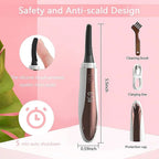 Electric Eyelash Curler Intelligent Temperature Control Digital Display with Comb Brush Head Electric Eyelash Curler Lash Comb