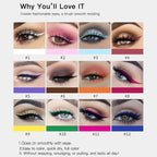 12 Colors Colorful Liquid Eyeliner Pencil Waterproof Long-Lasting  Quick-Dry No Blooming Blue Pink Eye Liner Pen Cosmetics Tools