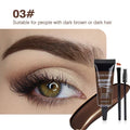 Natural 6 Colors Liquid Dyeing Eyebrow Cream Set Waterproof Durable Brown Tint Eyebrow Henna Mascara Eyebrows Paint Makeup