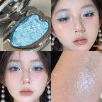 Monochrome Gloss Metallic Eyeshadow Palette Punk Smoky Green Blue Eyeshadow Mashed Potato Waterproof Shimmer Lying Silkworm