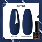 MEET ACROSS 7ml Red Blue Green Metallic Gel Nail Polish Super Bright Mirror Effect Semi Permanent LED UV Gel Nail Art Varnish
