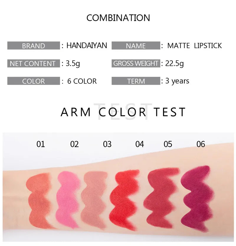 Matte Velvet Lipstick Waterproof Lasting Purple Tint Lip Gloss Non Stick Cup Moisturize Lipstick Not Fading Luxury Lips Makeup