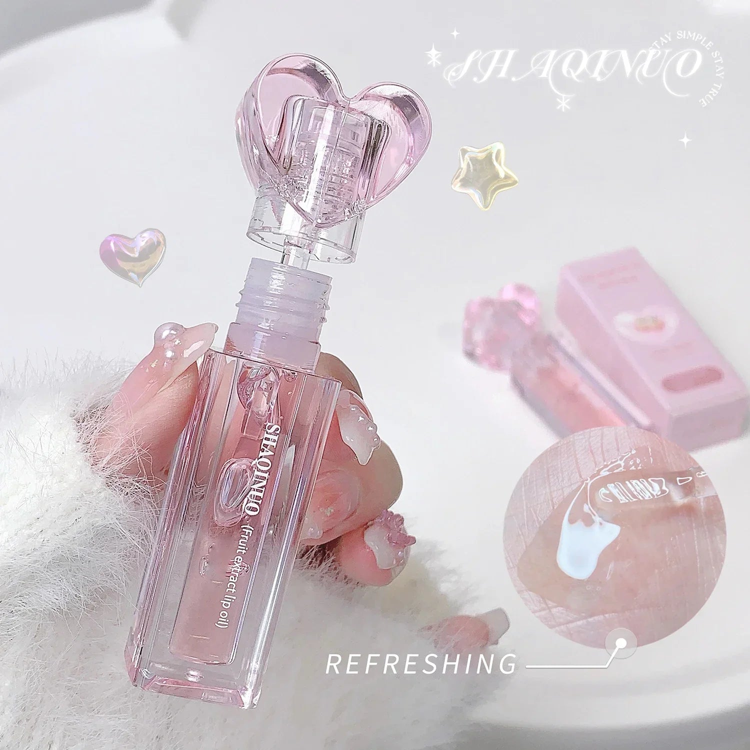 Plumping Jelly Lip Gloss Lasting Moisturizing Transparent Lip Oil Water Light Mirror Peach Lipstick Women Lips Makeup Cosmetics
