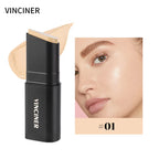 Stick Foundation Cream Long-Wear Waterproof Covers Moisturizing Full Coverage Concealer Face Contouring Stick For Base Makeup