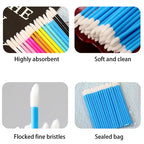 100/200pcs Lip Wands Applicators Eyelashes Brushes Lipstick Brush Mascara Applicator Gloss Wands Eyelash Extension Makeup Tool