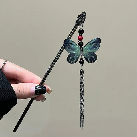 high-end feel,Antique style hair accessory, women's hairpin,   black Chinese style hairpin, retro styl