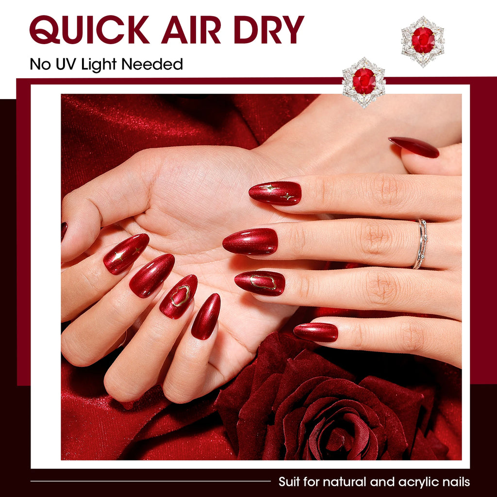 GELLEN Dark Red Jelly Transparent Gel Nail Polish Pink Skin 6pcs Set Quick Air Dry Autumn Winter Nails Polishes 10ml 2026 New