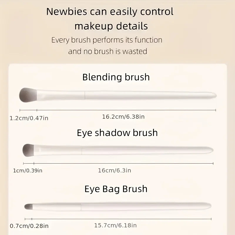 5-Piece Eye Makeup Brush Set Perfect Travel Companion and Gift for Friends, Girlfriends, and Wives