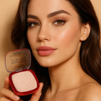 Waterproof Matte Pressed Powder Full Coverage Oil Control 24H Weightless Foundation Long Lasting Non Caking Finishing