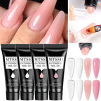 Mtssii 17PCS/Set 20ml Nail Extension Gel Set Builder UV Gel for Nails With 6W UV LED Lamp Nail Extension Tools Kit For Beginner