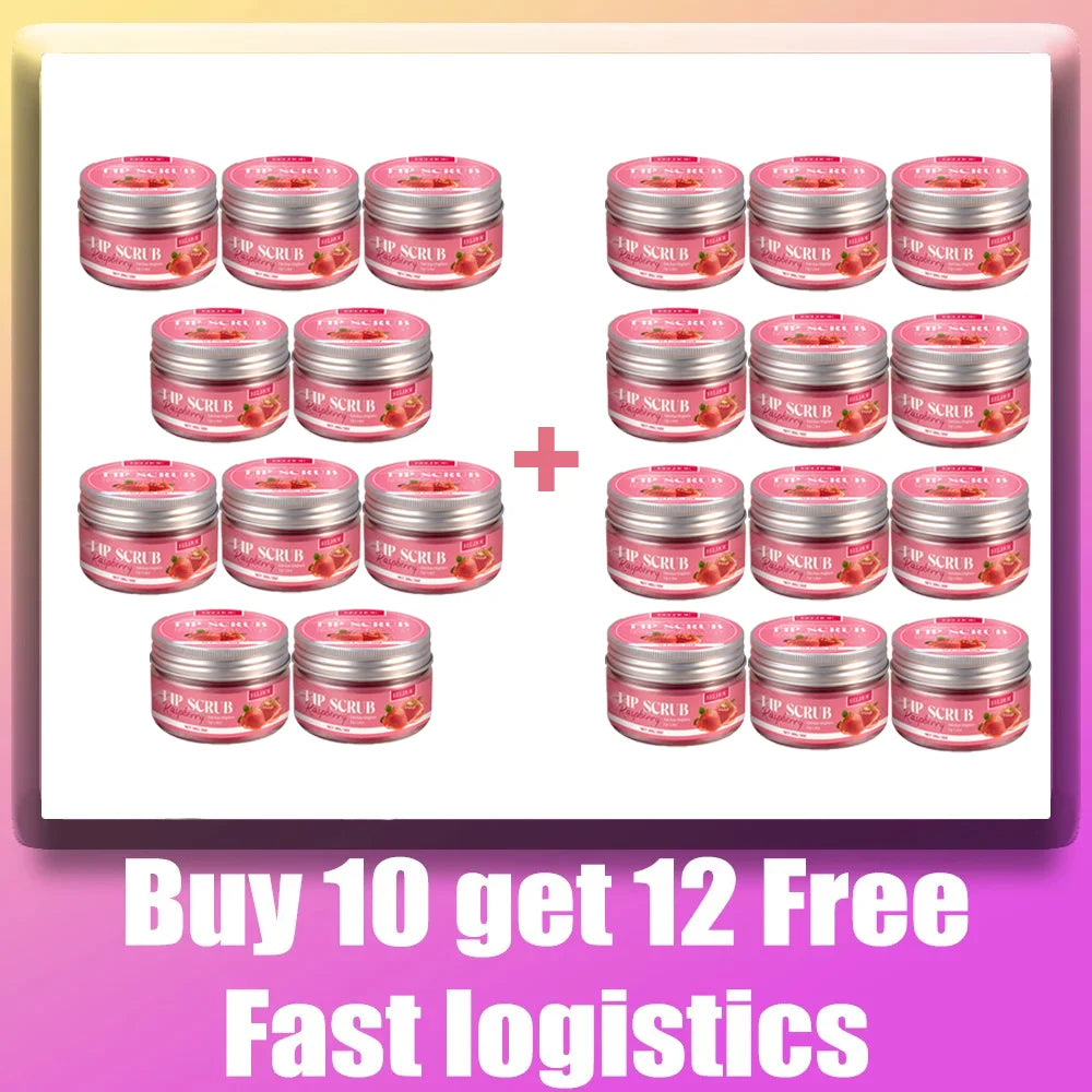 Strawberry Lip Scrub Exfoliating Preventing Drying Cracking Improve Dullness Remove Dead Skin Moisturizing Brightening Lip Care