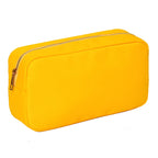 Letter Patch Custom Travel Cosmetic Bag Personalized Nylon Pouch Toiletry Bag Chenille Patch Makeup Toiletries Girl Cosmetic Bag