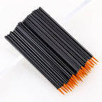 50PCS Eyeliner Lip Brush Lip Line White and Yellow Makeup Tools