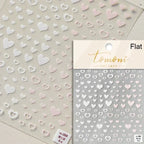 5D Gradient Love Gem Glitter Love Heart Colorful Cat's Eye Rhinestone Soft Self Adhesive Nail Art Stickers Shiny Manicure Decals