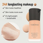 Matte Liquid Foundation Oil Control Concealer BB Cream Waterproof Lasting Full Coverage Natural Face Base Professional Makeup
