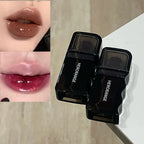 Wave Shape Green Brown Mirror Lip Tint Glass Clear Shine Lip Stain Water Light Non-Sticky Plumping Lip Long Lasting Makeup