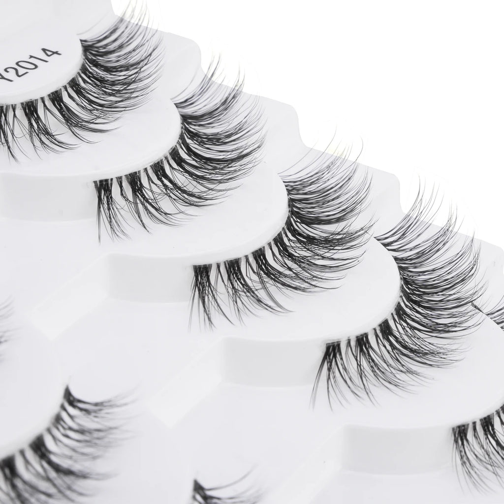 False Eyelashes 3/10 Pairs Natural Long Mink Lashes Strip Dramatic Fake Lashes Full Eye yelash Extension Makeup Faux Cils Tool